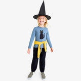 Kids long sleeve black cat tee
