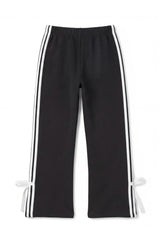 Paige - Relaxed Sweatpant with Bowtie - Black