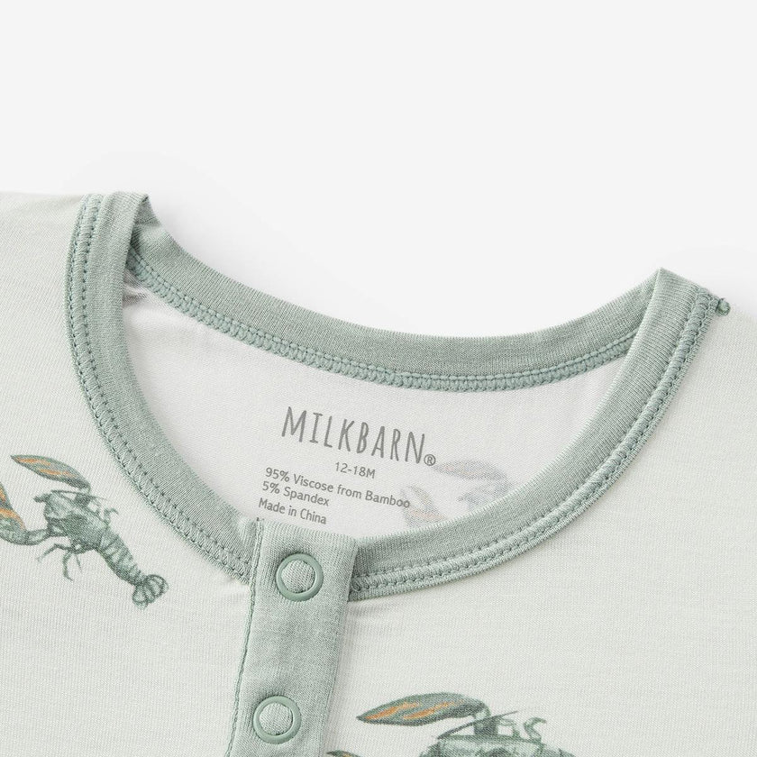 Mint Lobster Luxe Stretch Shortall
