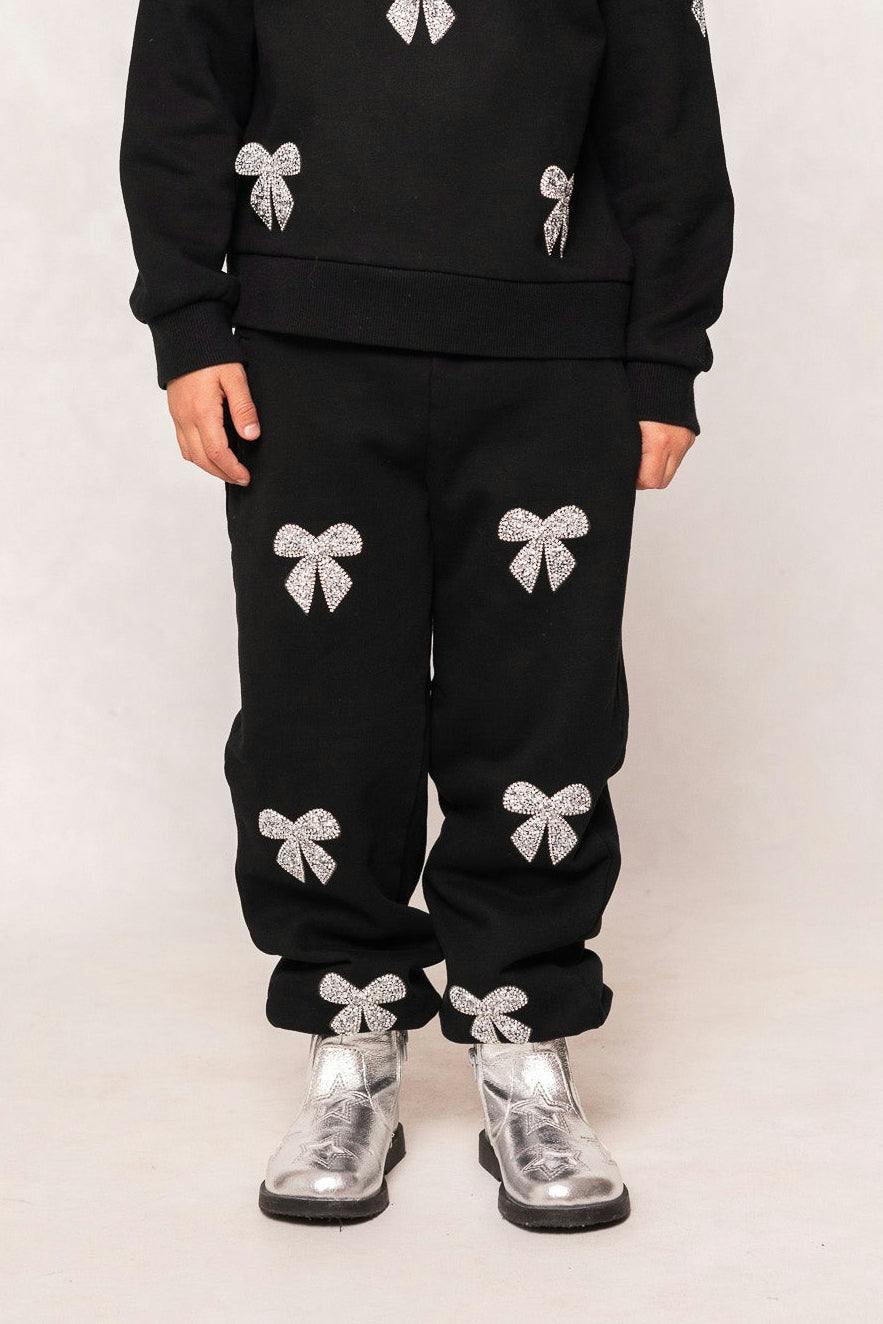 Mini Micah Jogger Sweatpants in Black
