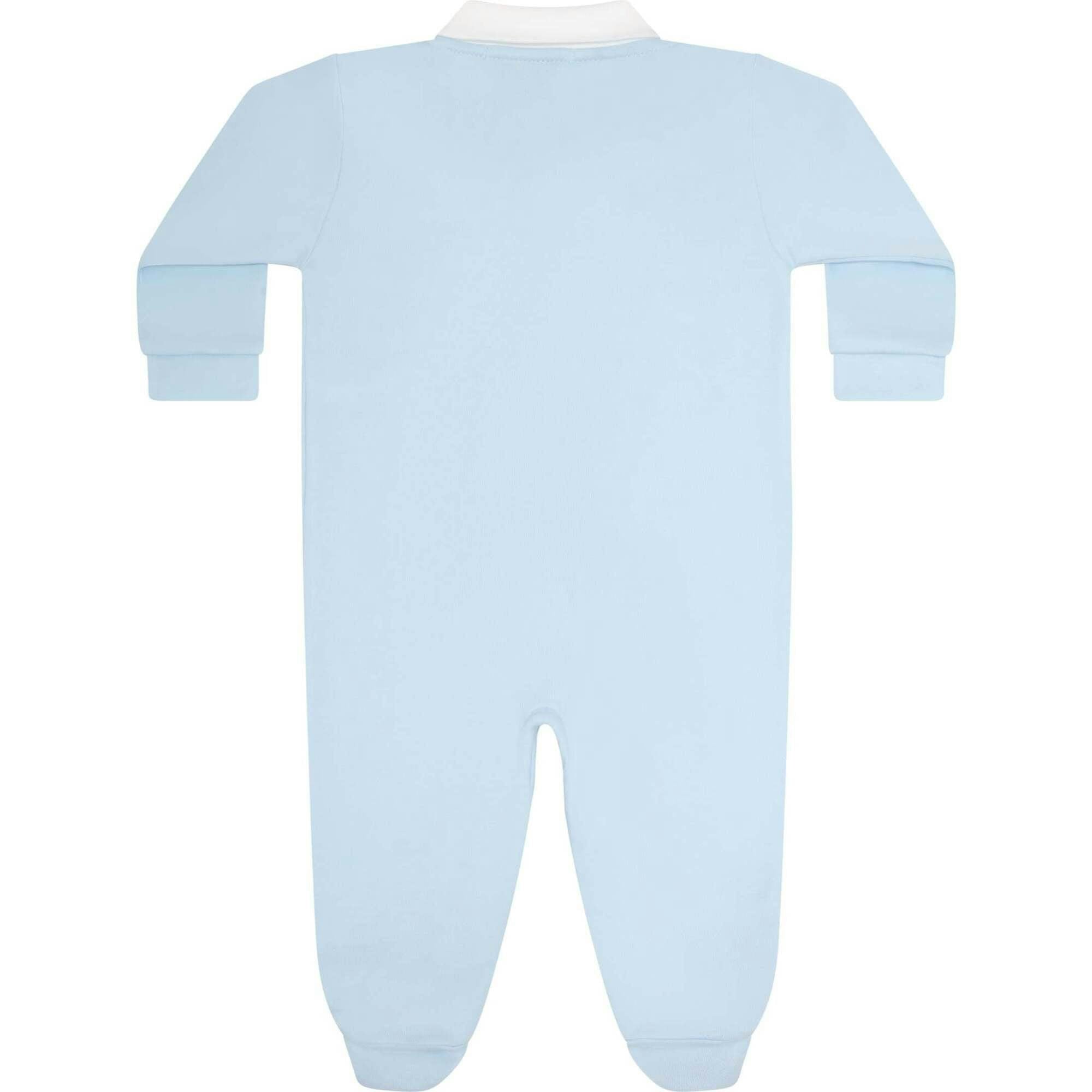 Mini Voyages Embroidery Snap Footie