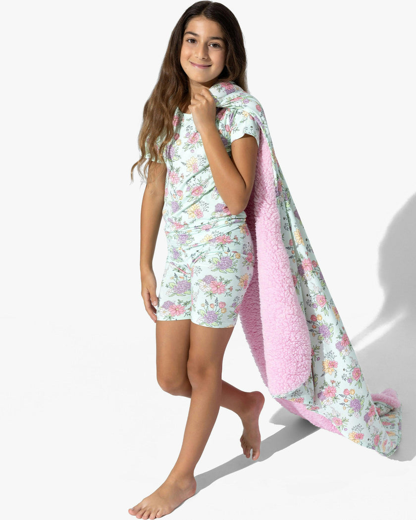 Petals & Posies Bamboo Kids Pajama Short Set