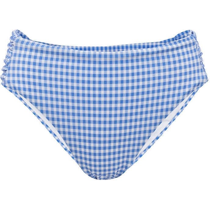 Mid Rise Ruched Bottom in Blakely Gingham