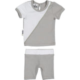 Diagonal Cording 2-Piece Top & Short Set