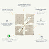 Organic Cotton Pointelle Baby Blanket