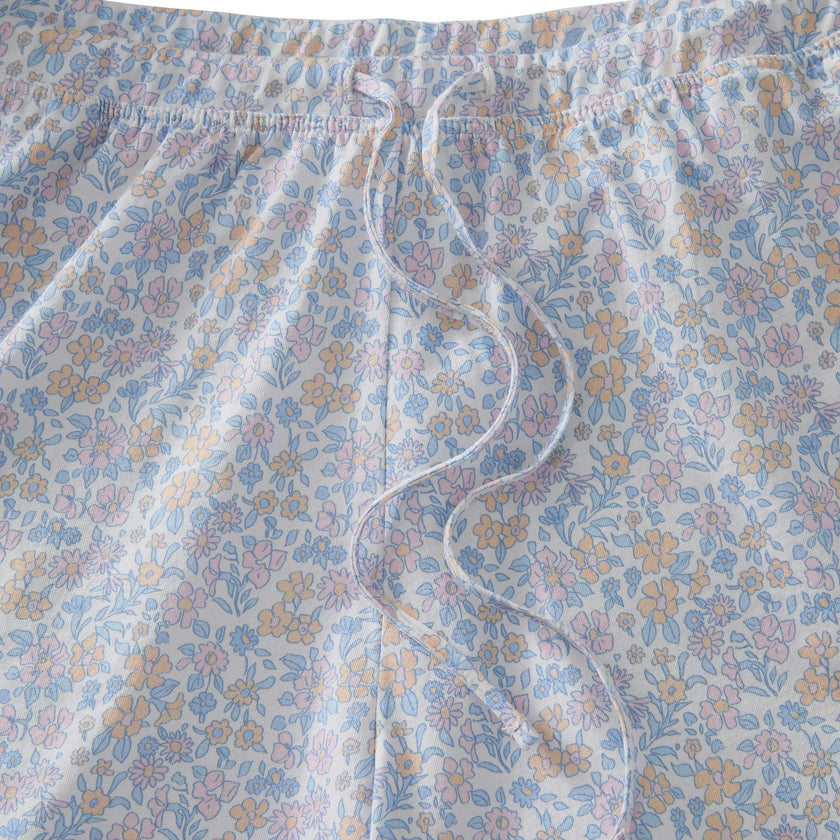 The Olivia Pima Short Set in Fleur Blanche