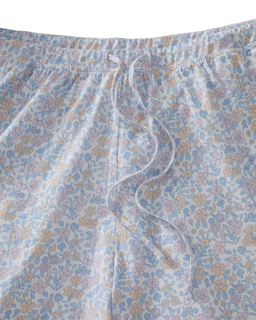 The Olivia Pima Short Set in Fleur Blanche