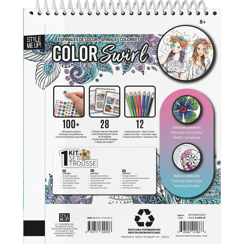 Cool Swirl Kids Art Kit