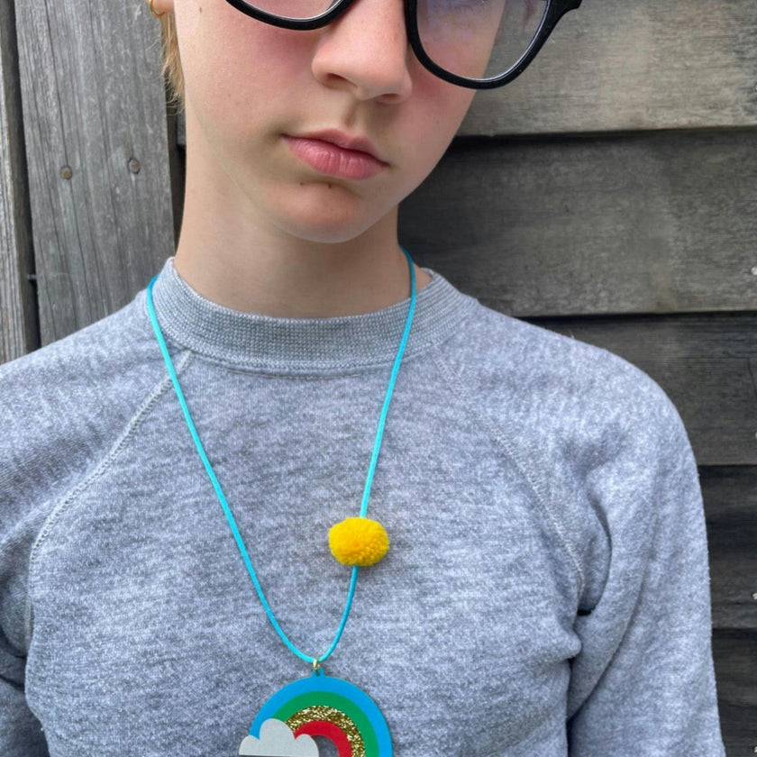 RAINBOWS ARE AWESOME NECKLACE