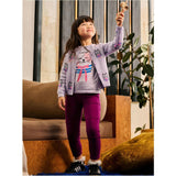 Iconic Bowtie Cats Cardigan, Purple