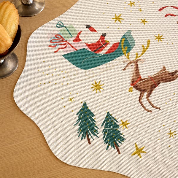 Santa Sleigh Placemat