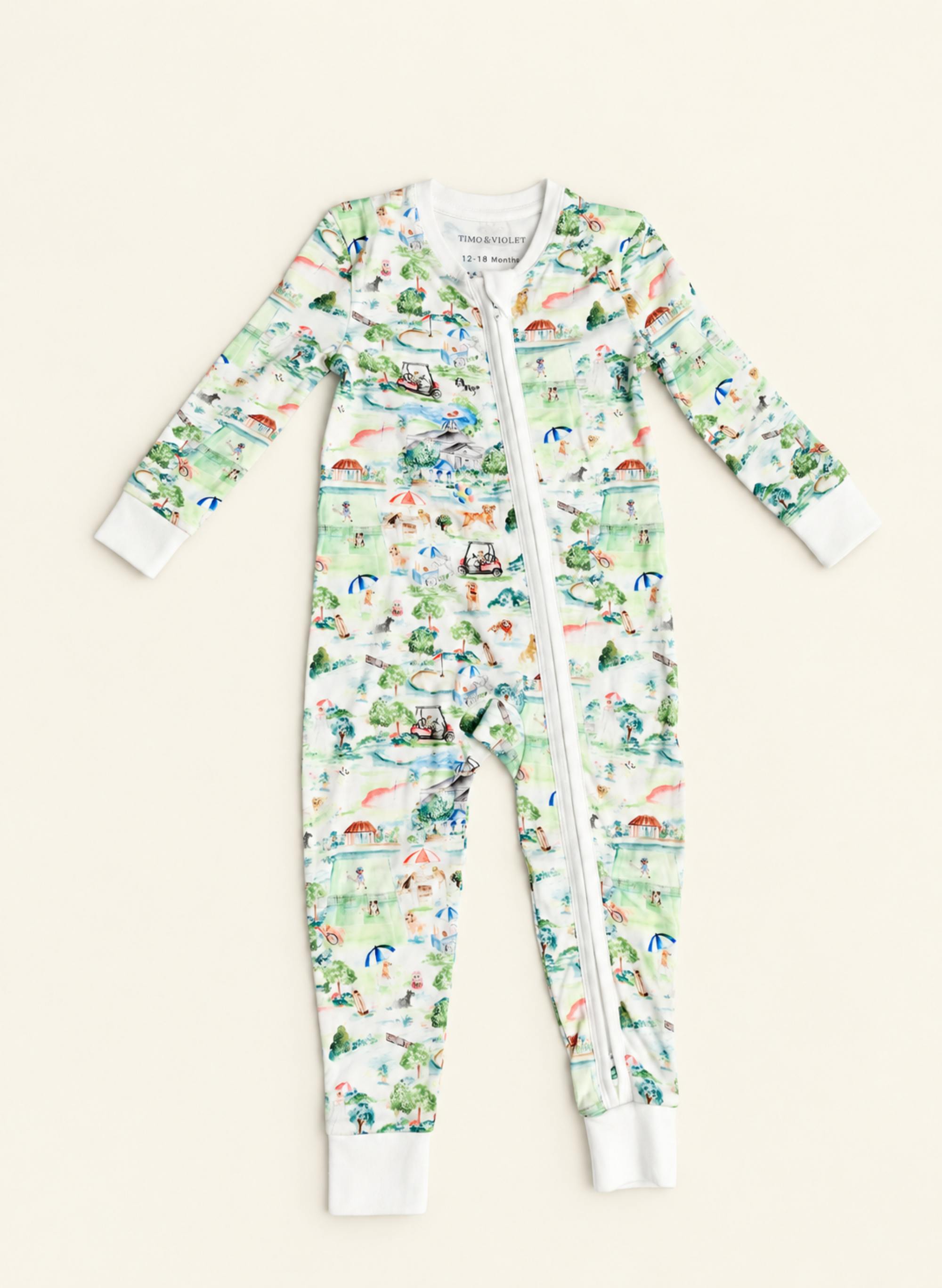 Baby Zippered One-Piece - Dog Days at the Club