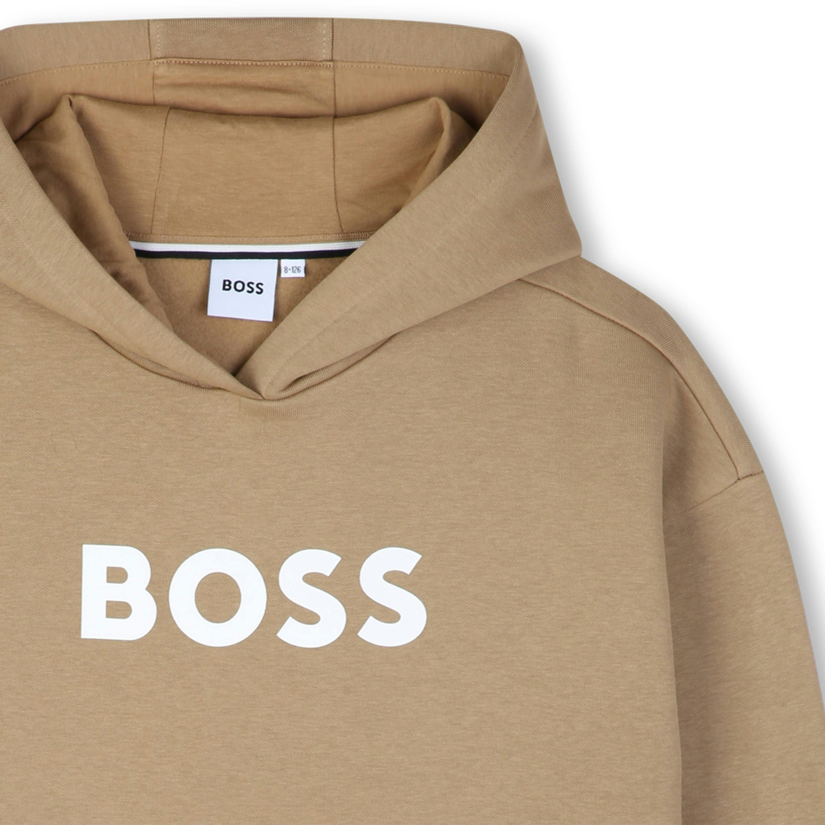 Beige Loose-Fit Hoodie