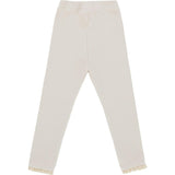 Affy Ribbed Lace Trim Leggings