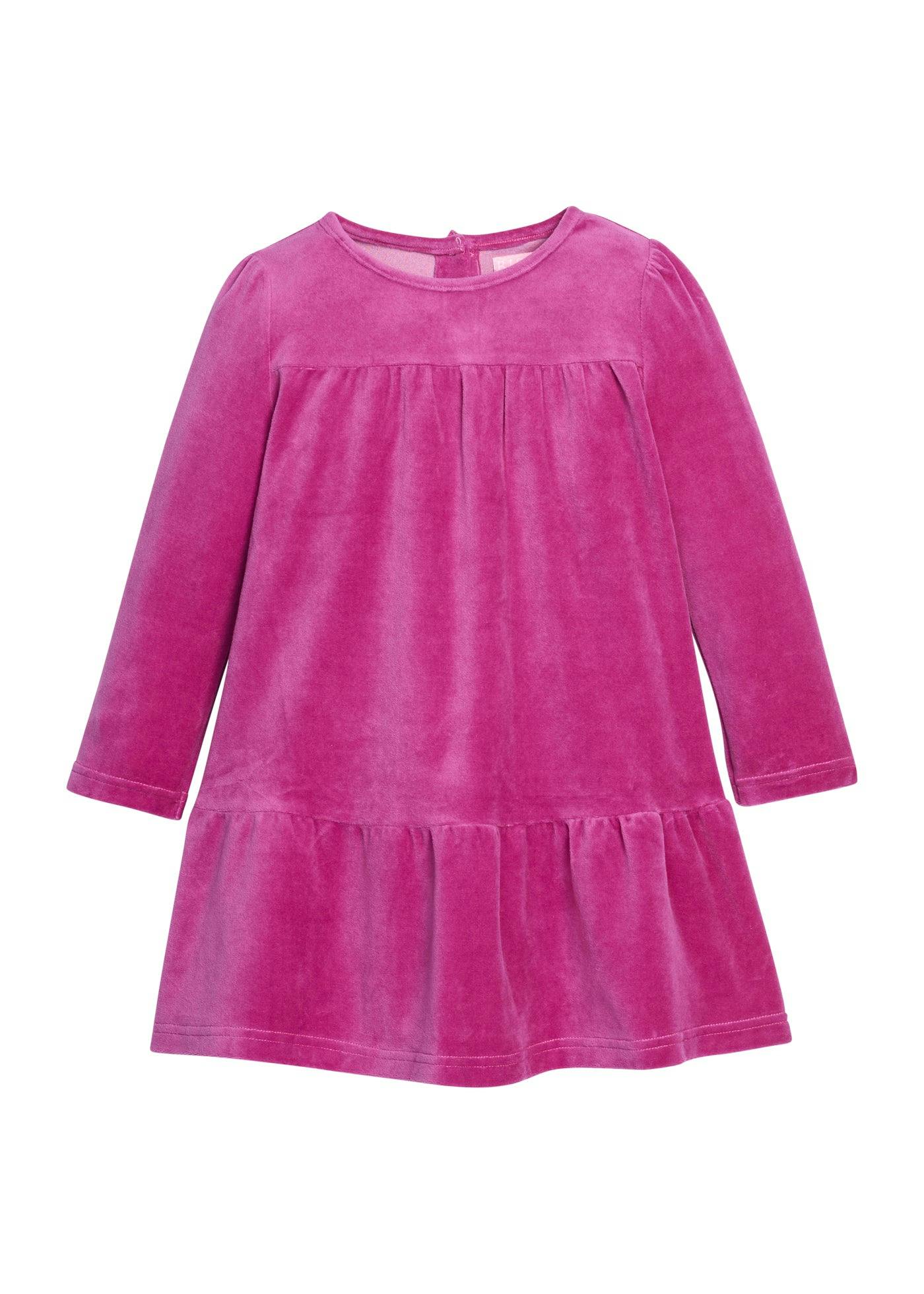 Lisle Dress - Magenta Velour