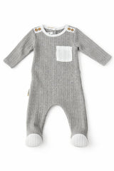 Marled Knit Footie