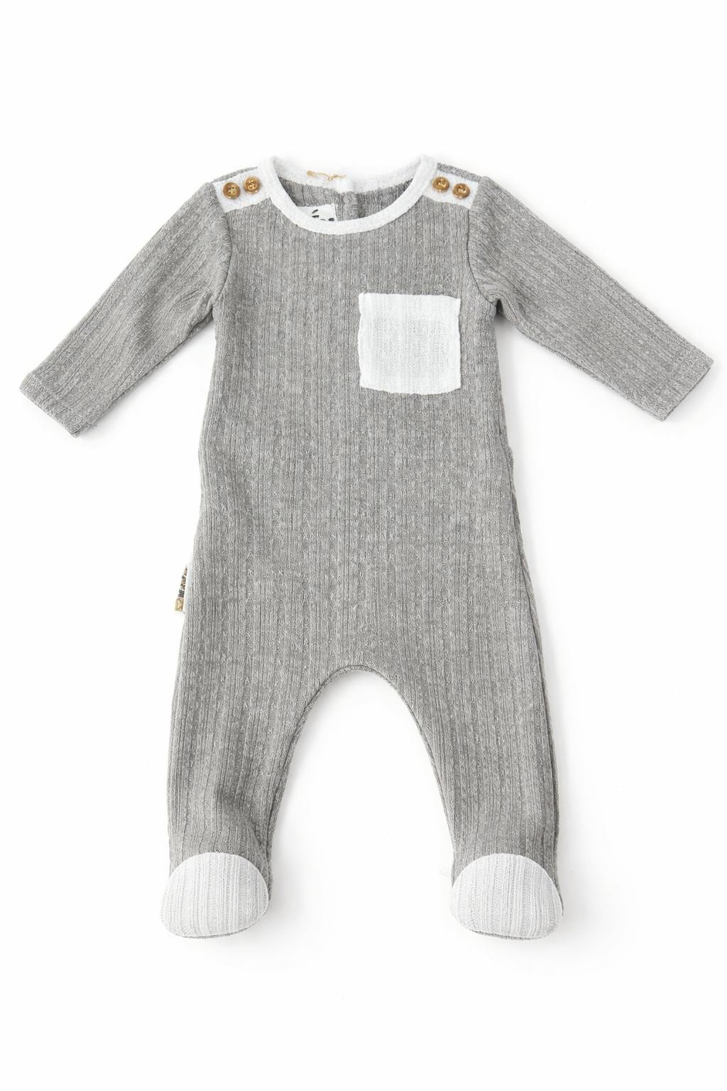 Marled Knit Footie
