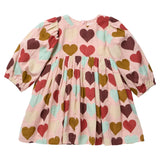 Girls Bea Dress - Multi Harvest Hearts
