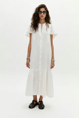 Willow Linen Dress - Off White