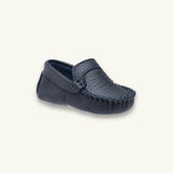 Moccasin Baby | Navy Blue Leather