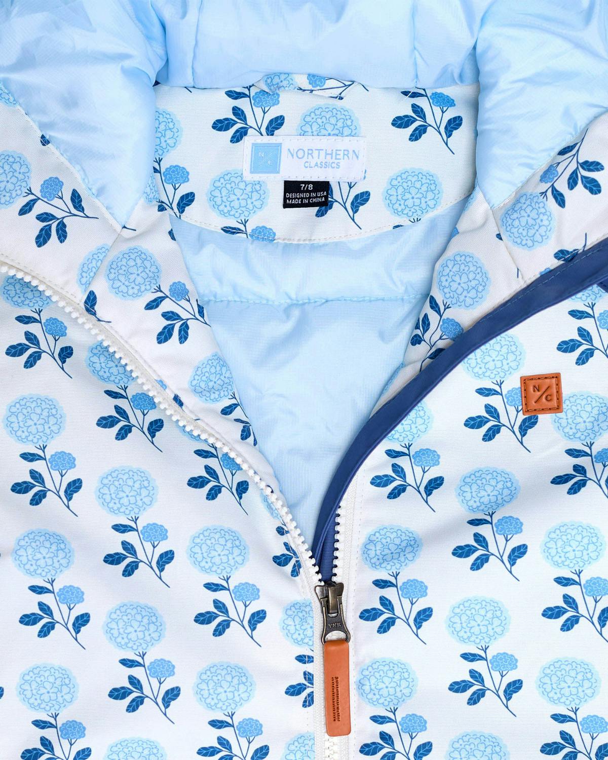 Kids Winter Coat in Hydrangea