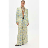 Hygge Linen Blazer - Francesca Print
