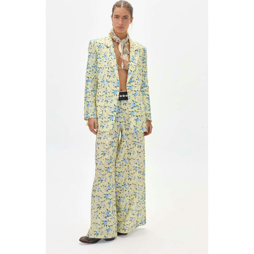 Hygge Linen Blazer - Francesca Print