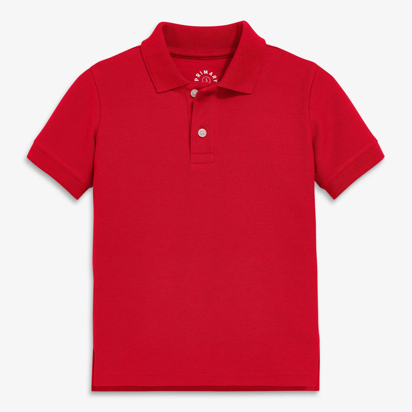 Kids short sleeve pique polo