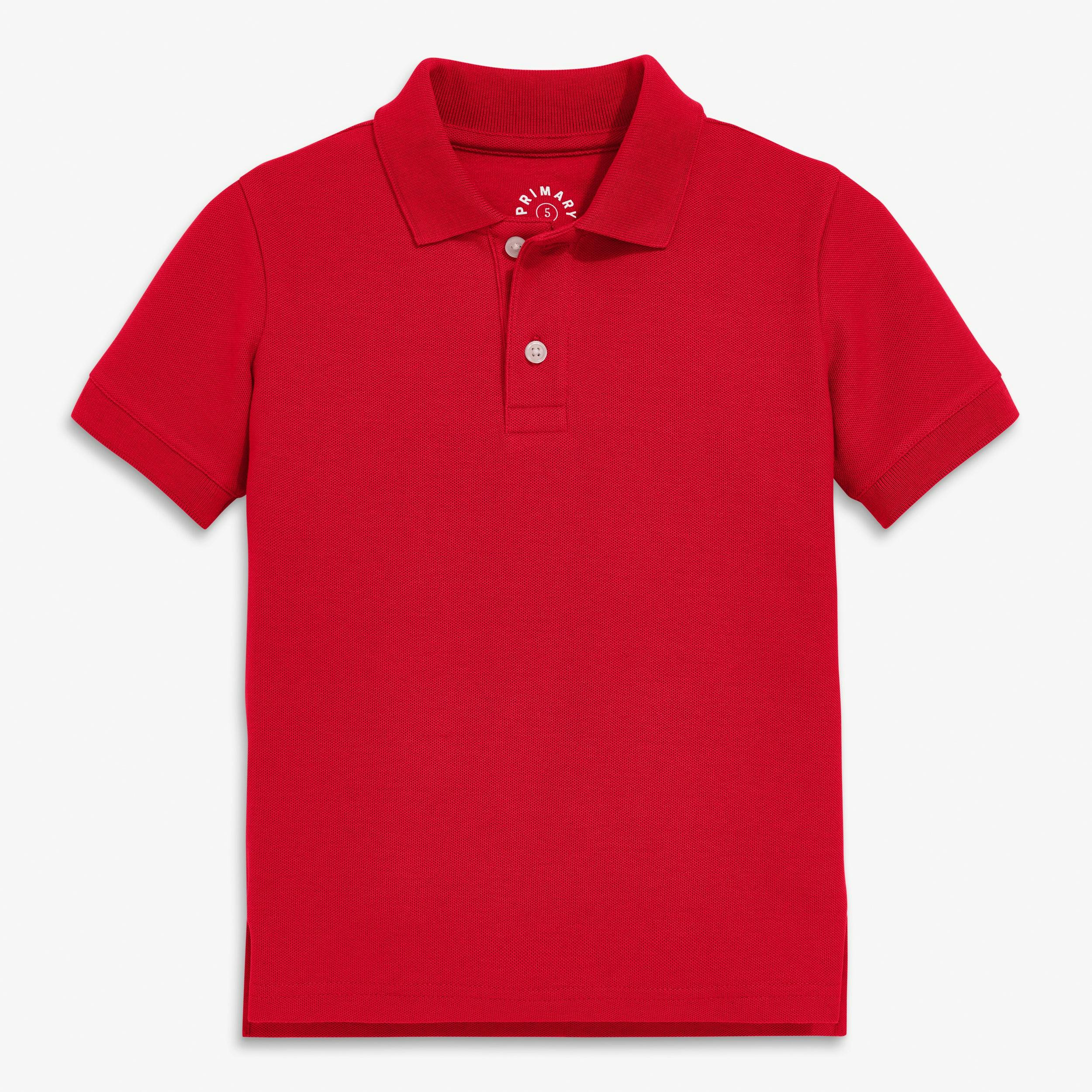 Kids short sleeve pique polo