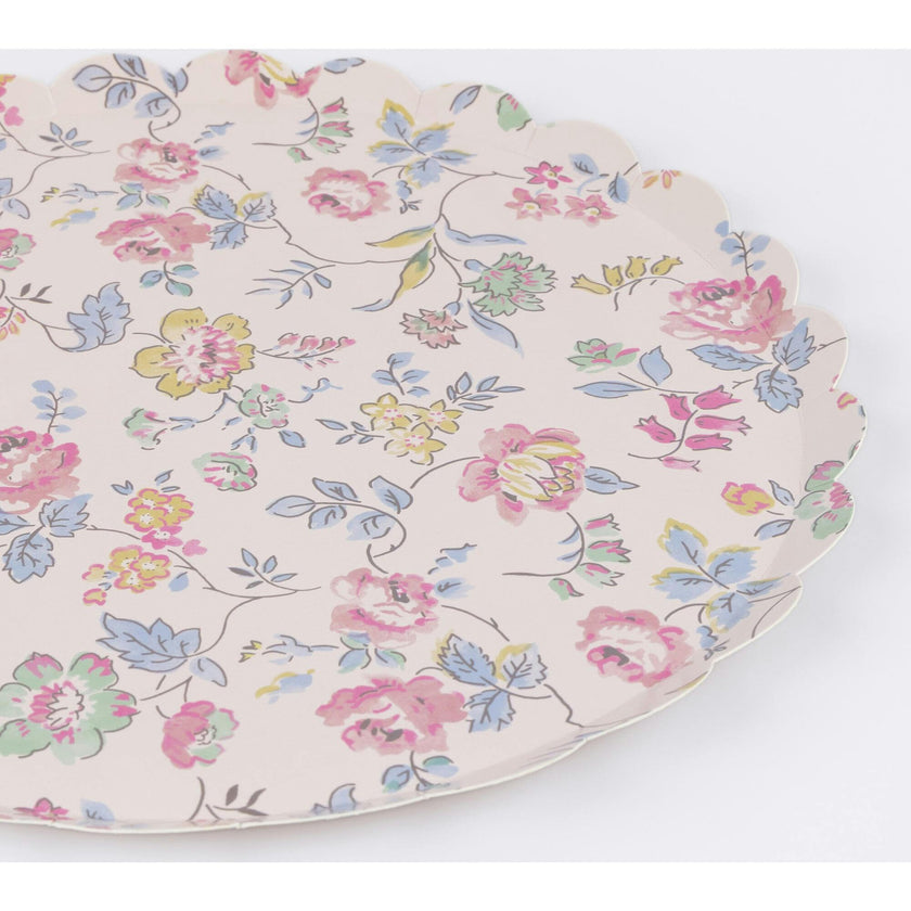 Pink Chintz Dinner Plates