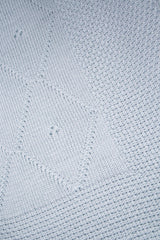 Classic Knit Receiving Blanket, Blue