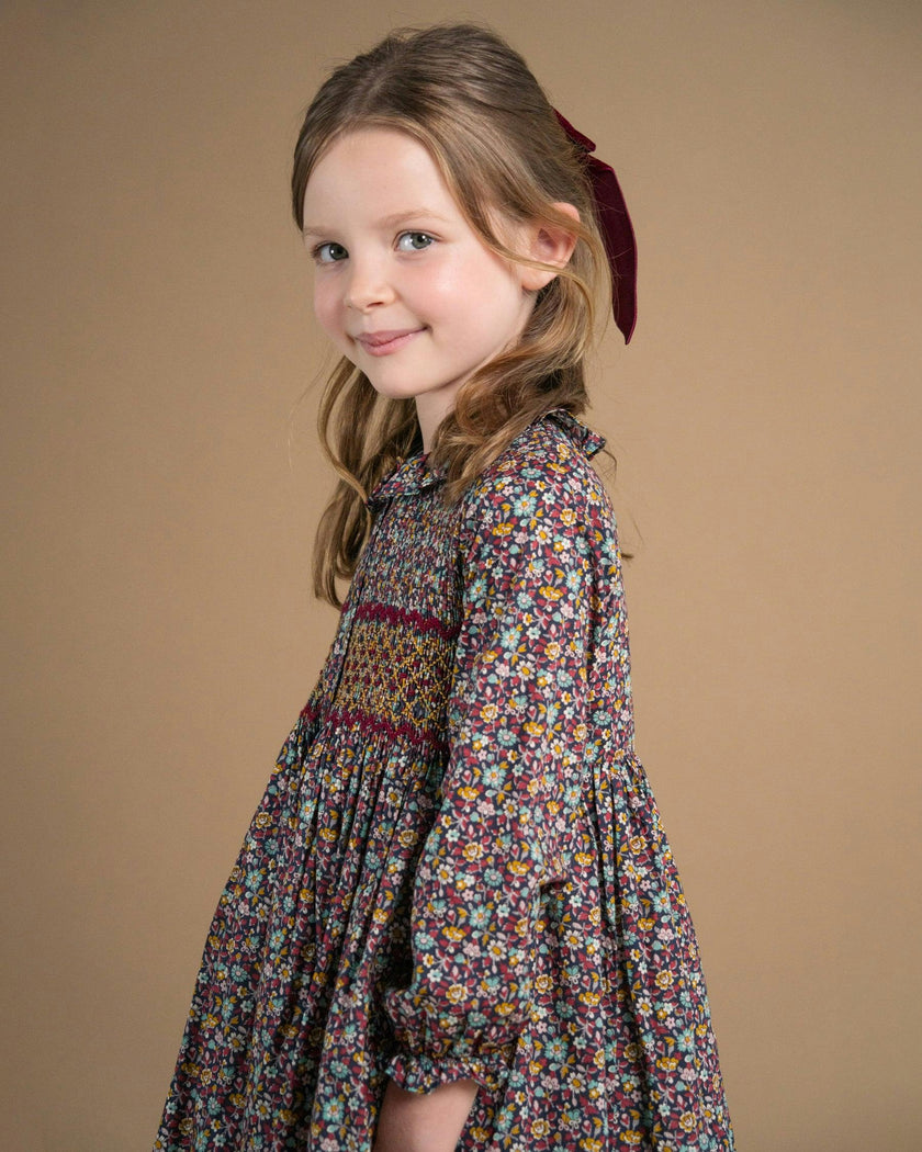 Aria Dress Emerald Garnet Liberty