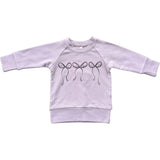 Girl's Raglan Sweatshirt Slate Daisy