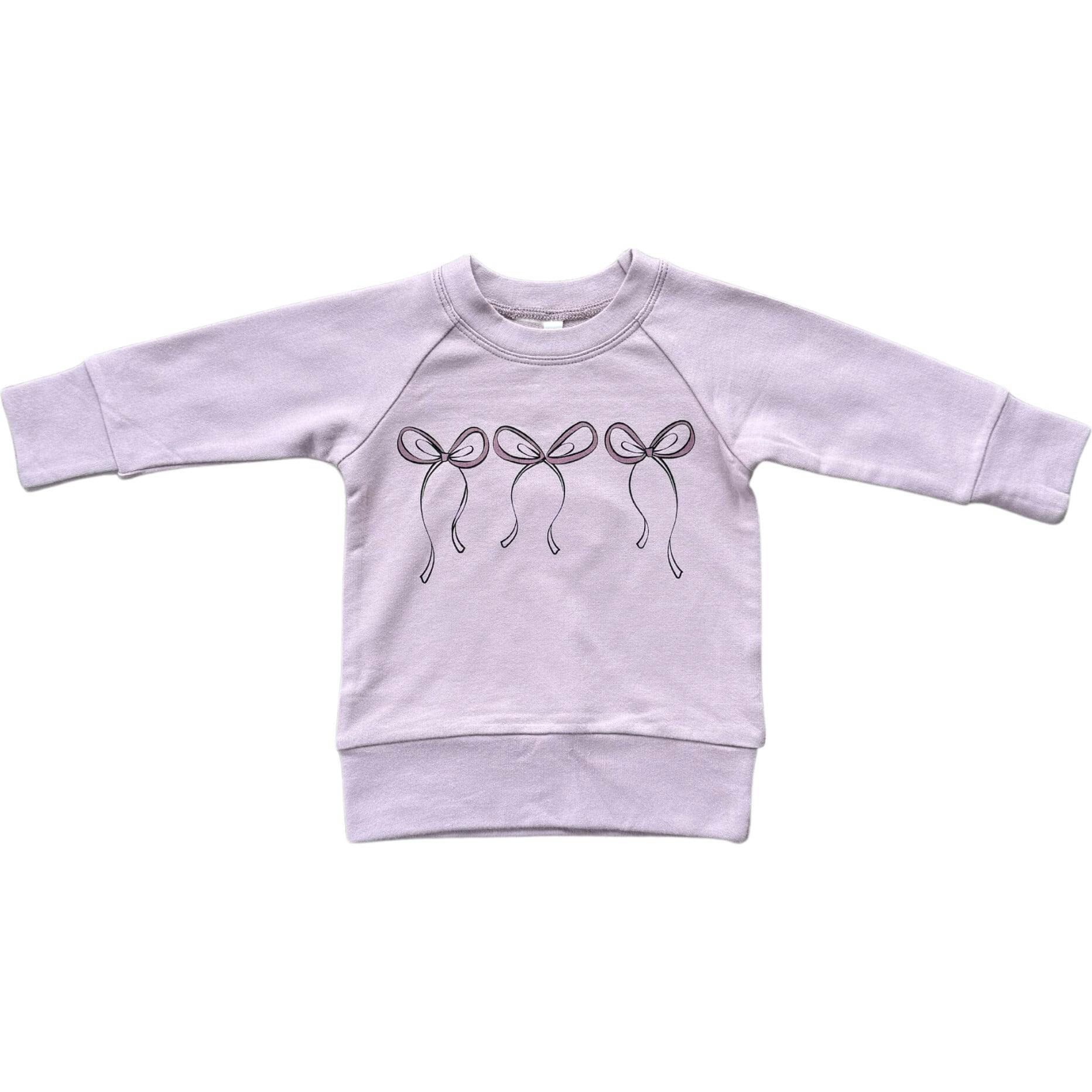 Girl's Raglan Sweatshirt Slate Daisy