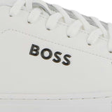 White Low-Top Leather Sneakers