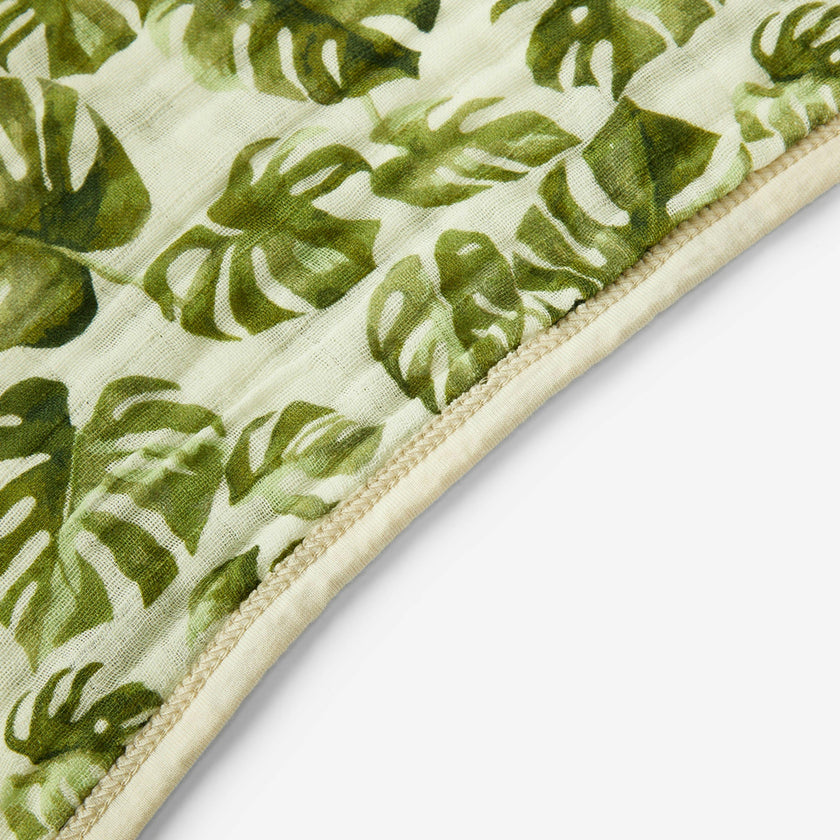 Island Leaf Organic Hooded Swaddle Blanket