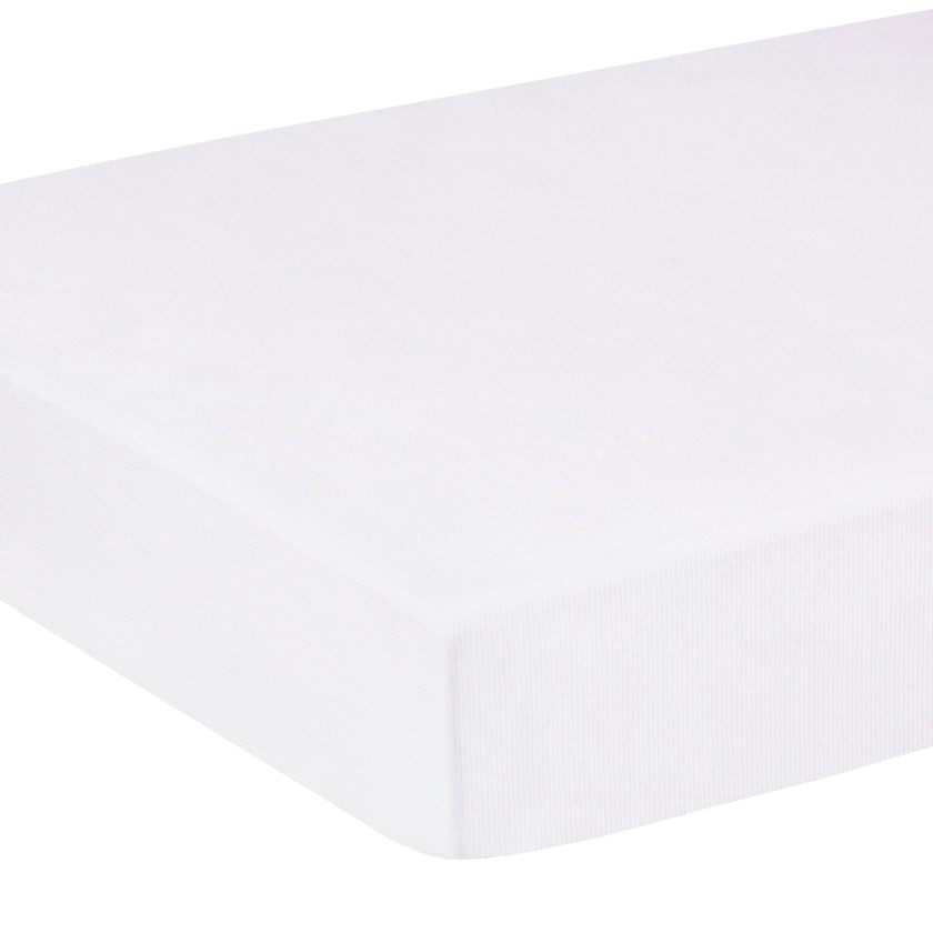 Pima Crib Sheet - Light Pink Signature Stripe