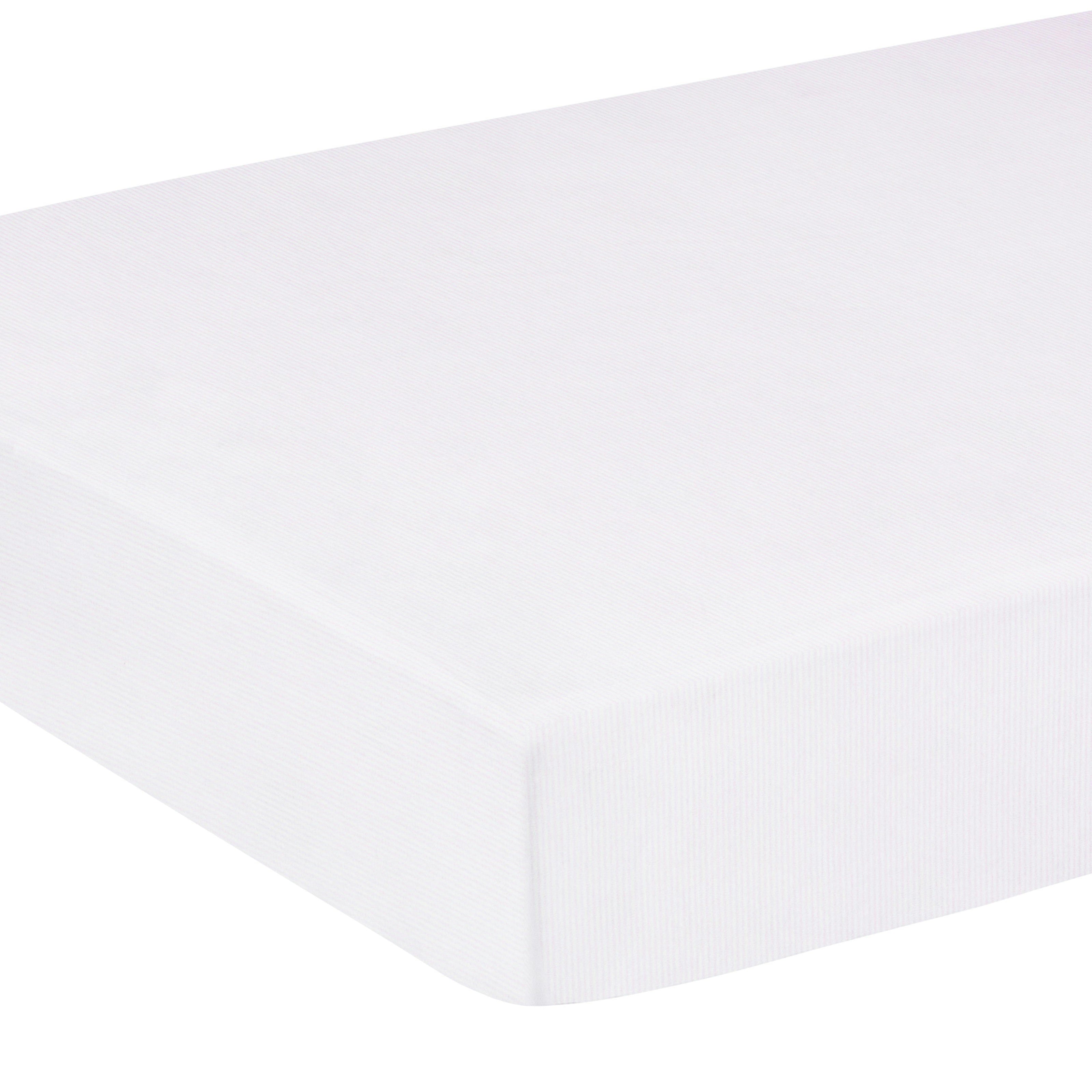 Pima Crib Sheet - Light Pink Signature Stripe