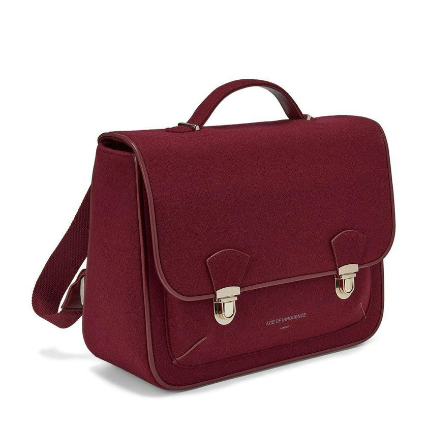 Boston Wool Adjustable Shoulder Strap Schoolbag
