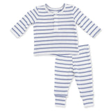 Vintage Stripe Blue - Long Sleeve Henley Play Set
