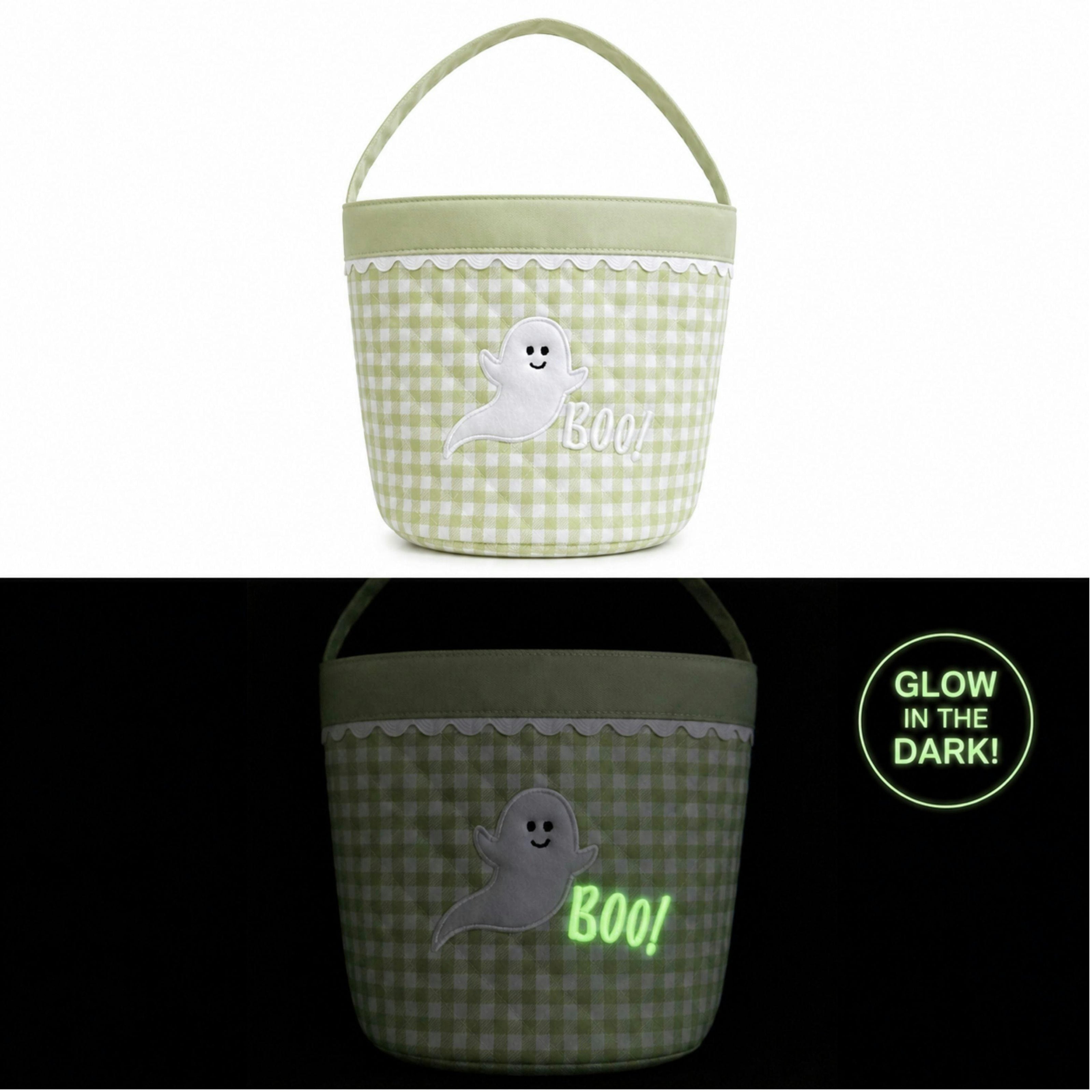 Glow-in-the-Dark Ghost Trick-or-Treat Tote