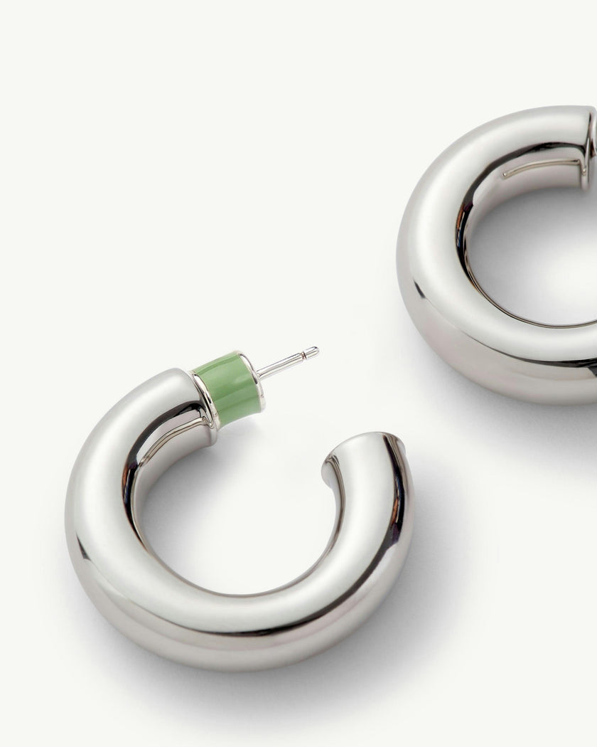 .75" Perfect Hoops in Silver