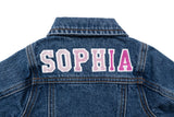 Custom Embroidered Washed Denim Jacket