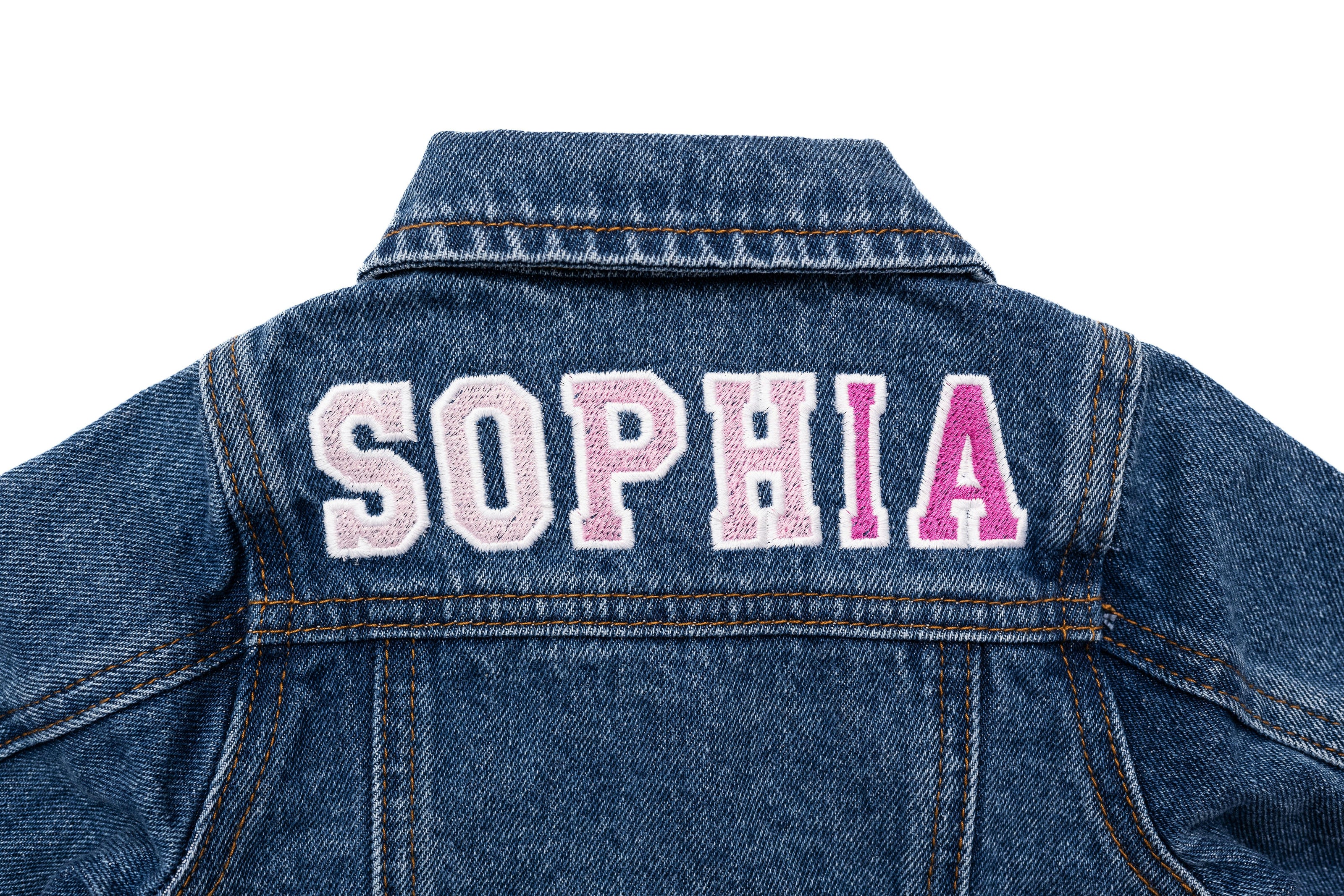 Custom Embroidered Washed Denim Jacket