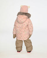 Baby Two Piece Snowsuit Pink Animal Print
