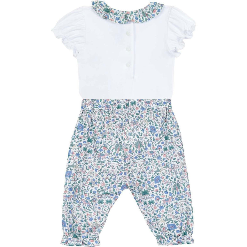 TARTINE ET CHOCOLAT Liberty Pants Baby Set - Blue Fleur