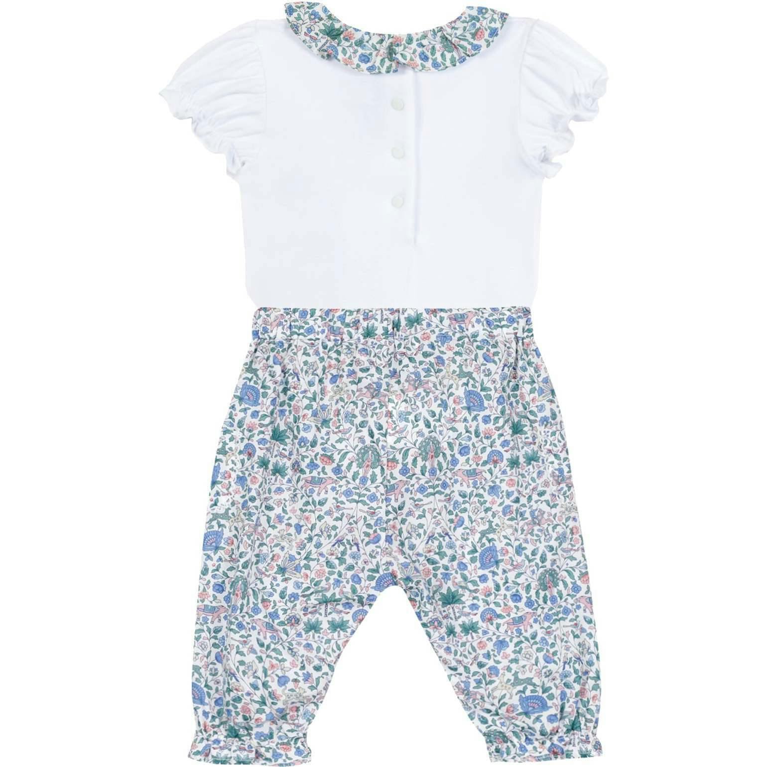 TARTINE ET CHOCOLAT Liberty Pants Baby Set - Blue Fleur