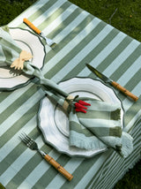 Lido Stripe Napkins in Oliva (Set of 4)
