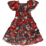 Mini Winnie Dress in Midnight Roses