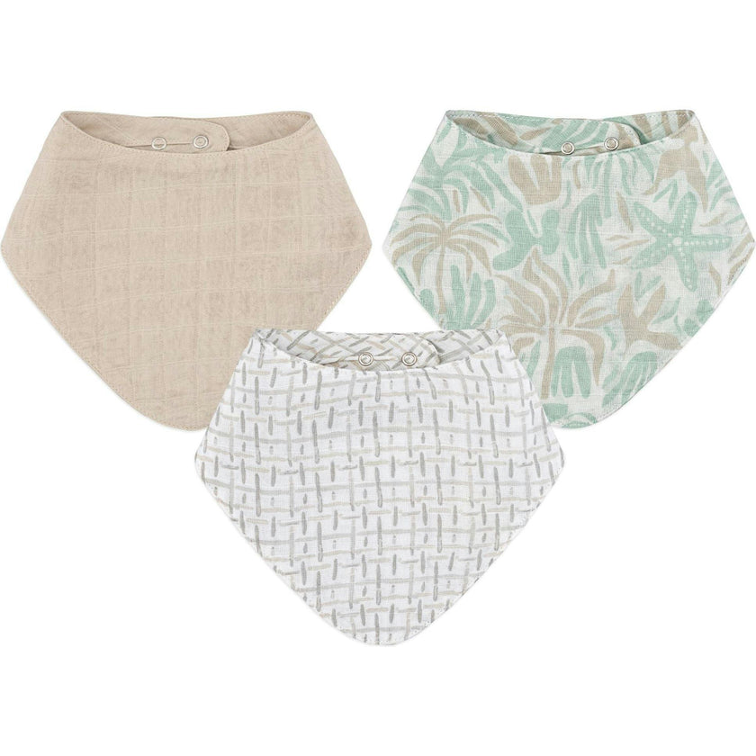 Cove 3-pc. Muslin Baby Bib Set (Beach Life)